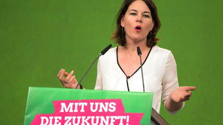 Die Bundesvorsitzende von Bündnis 90/Die Grünen, Annalena Baerbock, will einen Richtungswechsel für Brandenburg.