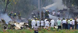 Das Wrack der Boeing 737 nach dem Absturz in Havanna.