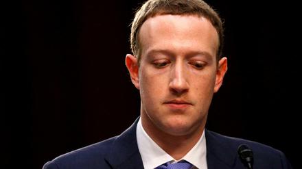 Facebook-Chef Mark Zuckerberg vor dem US-Senat