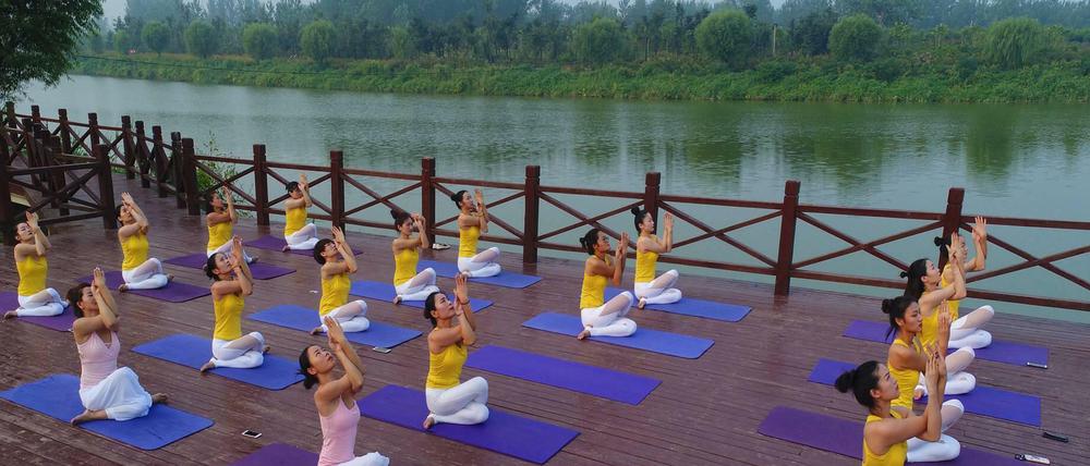 Raum für Entfaltung. Yoga bietet in China die seltene Gelegenheit, sich ganz auf sich selbst zu besinnen.