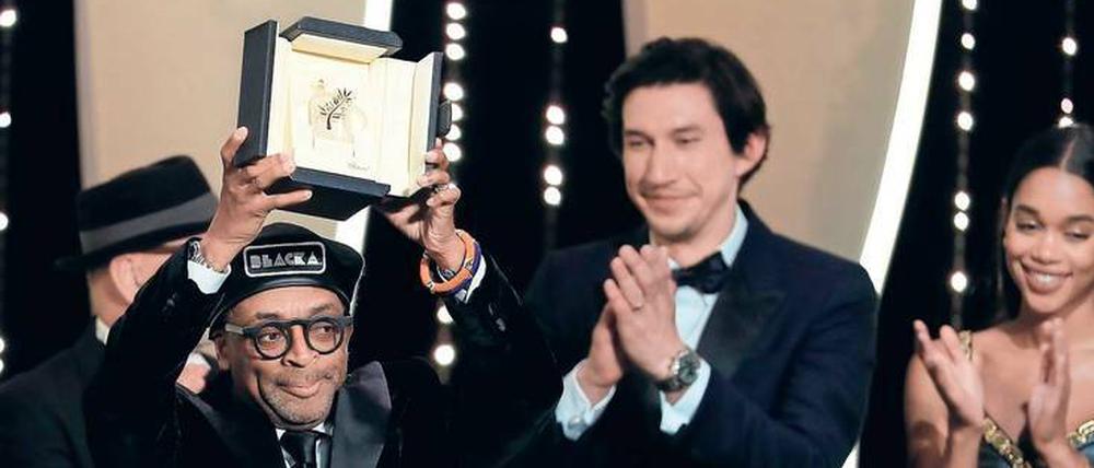 Der amerikanische Regisseur Spike Lee erhält den Großen Preis der Jury für seine Komödie „BlacKkKlansman“.