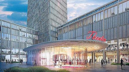 So soll der Neubau der Ku'damm-Bühnen aussehen.