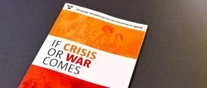 Die schwedische Zivilschutzbehörde präsentierte die Broschüre "Fall Krise oder Krieg kommt" auf einer Pressekonferenz in Stockholm. 