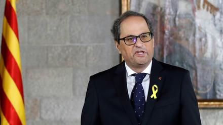 Quim Torra wurde vor knapp einer Woche ins Amt gewählt.