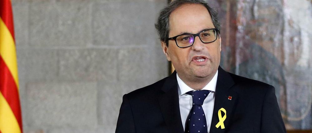 Quim Torra wurde vor knapp einer Woche ins Amt gewählt.