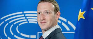 Facebook-CEO Mark Zuckerberg beim EU-Parlament in Brüssel.