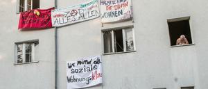 Vorübergehend besetzt: Das Haus an der Bornsdorfer Straße in Neukölln. 