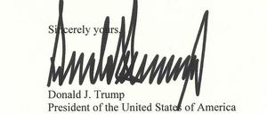 Trumps Brief an Kim Jong Un