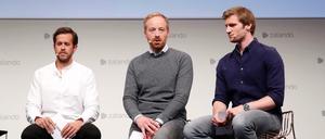 Zalando-Hauptversammlung in Berlin, mit Vorstandsvorsitzender Robert Gentz, Rubin Ritter, David Schneider.