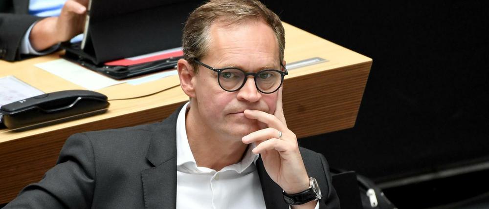 Berlins Regierender Bürgermeister Michael Müller (SPD) im Abgeordnetenhaus.