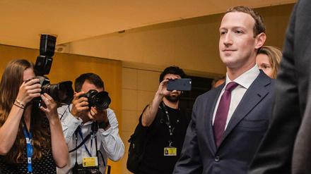 Facebook-Chef Mark Zuckerberg im EU-Parlament