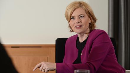 Julia Klöckner (CDU). Sie ist seit dem 14. März 2018 Bundesministerin für Ernährung und Landwirtschaft.  