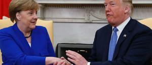Bundeskanzlerin Angela Merkel und US-Präsident Donald Trump.
