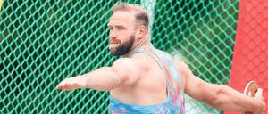 Ein letztes Mal rotieren. Robert Harting beendet nach diesem Jahr seine Karriere. Er gewann olympisches Gold und wurde drei Mal Weltmeister. Foto: Jan Woitas/dpa