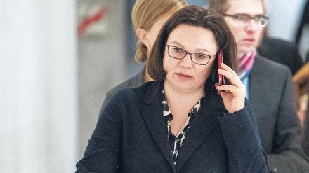 Will die SPD neu aufstellen. Fraktionschefin Andrea Nahles. 