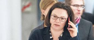 Will die SPD neu aufstellen. Fraktionschefin Andrea Nahles. 