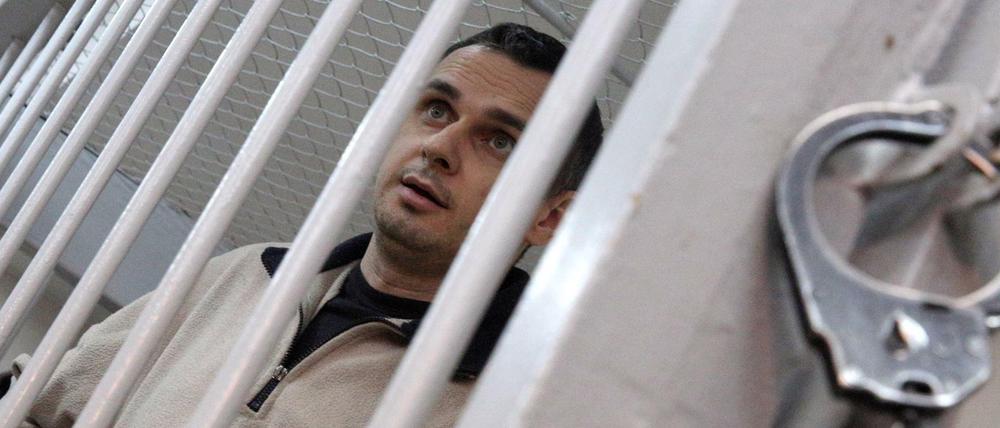 Hinter Gittern: der Filmemacher Oleg Senzow. 