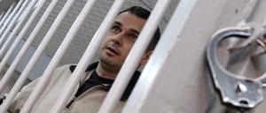 Hinter Gittern: der Filmemacher Oleg Senzow. 