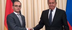 Heikle Partner: Viele in der SPD sehen die Russlandpolitik von Heiko Maas kritisch, der Anfang Mai seinen Amtskollegen Sergej Lawrow traf.