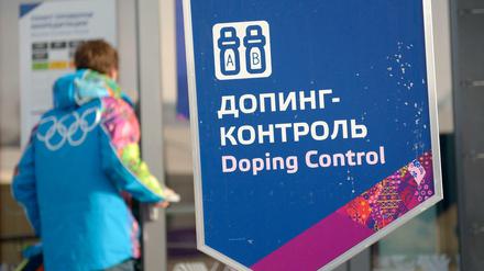 Szene bei den Olympischen Winterspielen in Sotschi 2014