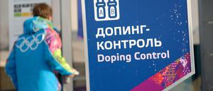 Szene bei den Olympischen Winterspielen in Sotschi 2014