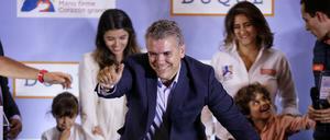 Ivan Duque geht als Favorit in die Abstimmung.