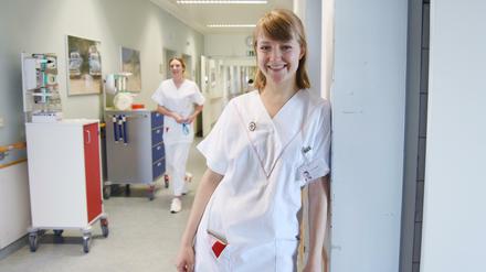 Es gibt gute und schlechte Tage im Klinikum Westend, sagt Lea Friedrich. Die Chance: 50 zu 50. 