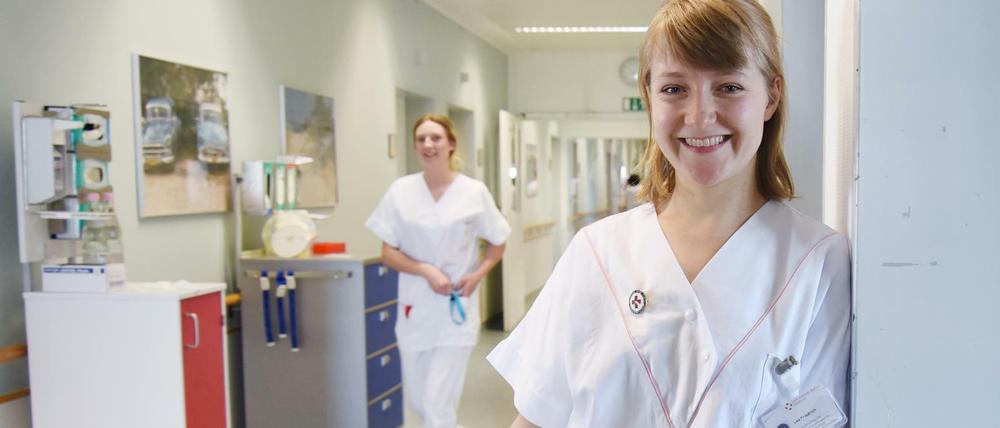 Es gibt gute und schlechte Tage im Klinikum Westend, sagt Lea Friedrich. Die Chance: 50 zu 50.