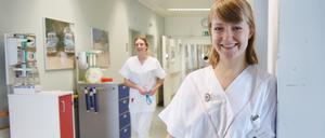 Es gibt gute und schlechte Tage im Klinikum Westend, sagt Lea Friedrich. Die Chance: 50 zu 50. 