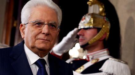 Italiens Staatspräsident Sergio Mattarella