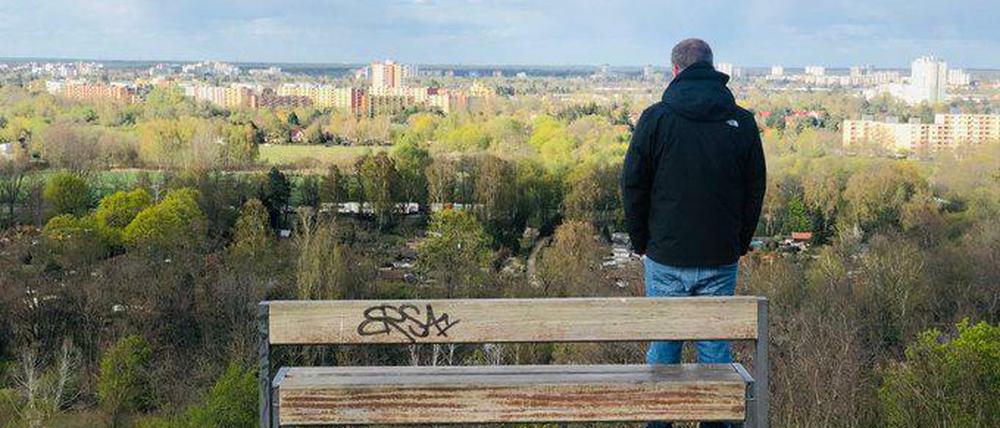 Hier der Blick vom Hahneberg auf die Siedlung.