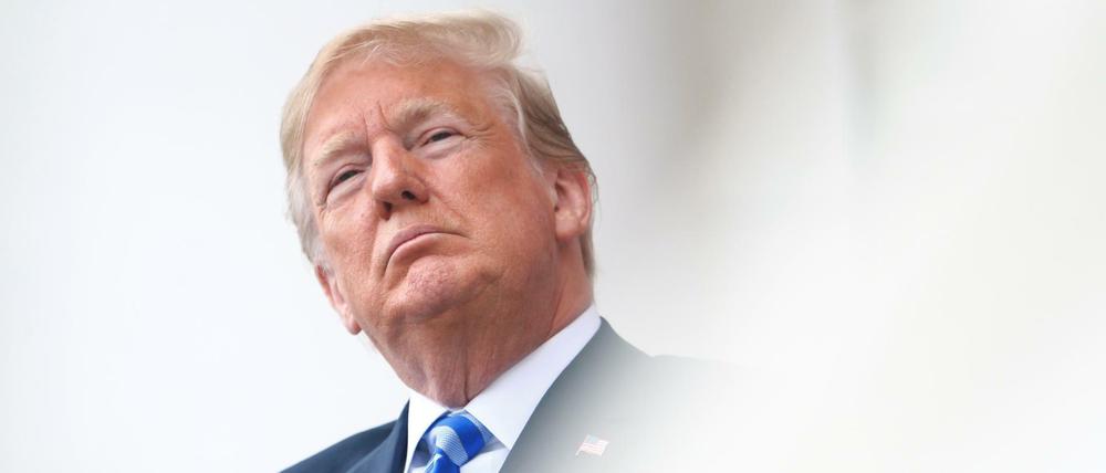 US-Präsident Donald Trump am Memorial Day in Arlington, Virginia