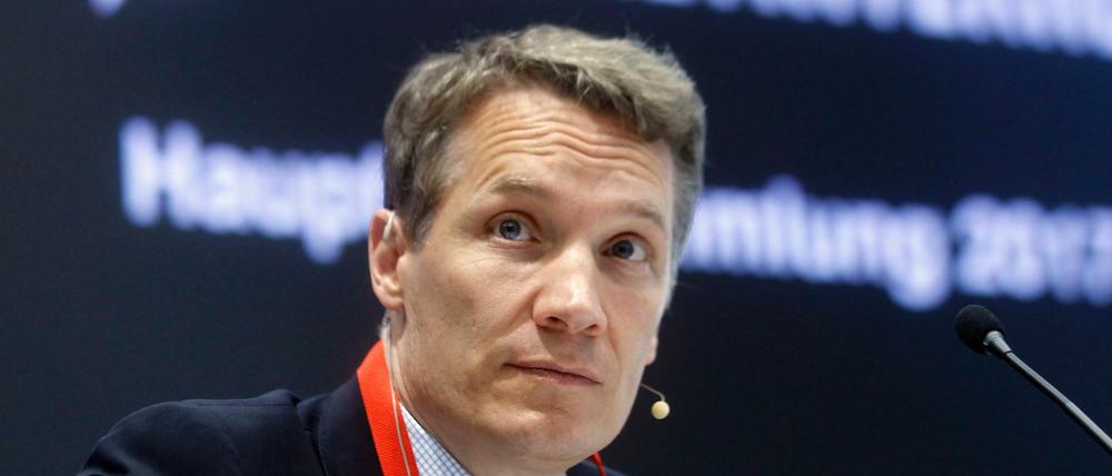 Rocket Internet-Chef Oliver Samwer bei der Hauptversammlung der Internetschmiede 2017. 