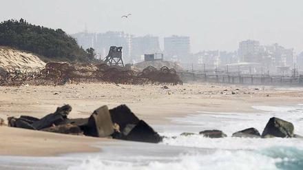 Blick auf Sperranlagen nördlich des Gazastreifens.