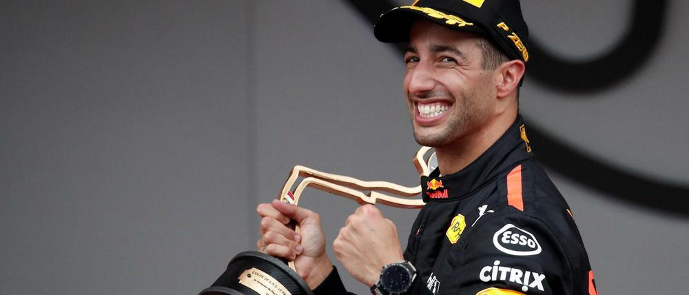 Daniel Ricciardo kann sein Glück kaum fassen.