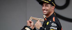 Daniel Ricciardo kann sein Glück kaum fassen.