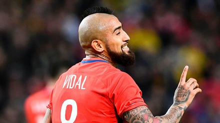 Sorgt mal wieder für Negativschlagzeilen: Arturo Vidal vom FC Bayern München.
