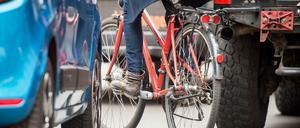 Fahrradfahren in Berlin: Manchmal ein Parcours.