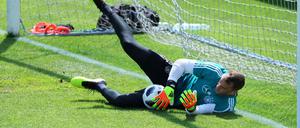 Manuel Neuer stand am Montag 30 Minuten im Tor.