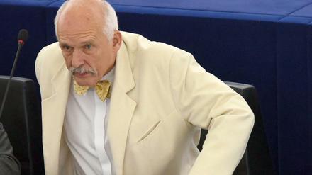 Janusz Korwin-Mikke, Ex-Abgeordneter des EU-Parlaments aus Polen. Er war bekannt für seine Ausfälle.