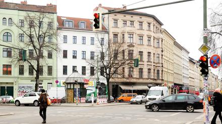 Blick in die Oranienstraße in Kreuzberg.