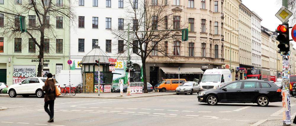 Blick in die Oranienstraße in Kreuzberg.