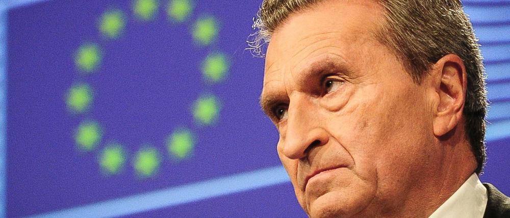 EU-Kommissar Günther Oettinger hatte sich kritisch über das Wählervotum in Italien geäußert und dafür viel Kritik bekommen.