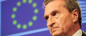 EU-Kommissar Günther Oettinger hatte sich kritisch über das Wählervotum in Italien geäußert und dafür viel Kritik bekommen.