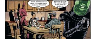 Liebeserklärung an das Genre: Eine Seite aus dem zweiten Band von „Black Hammer“.