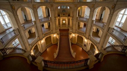 Die Eingangshalle des Kammergerichtes Berlin.