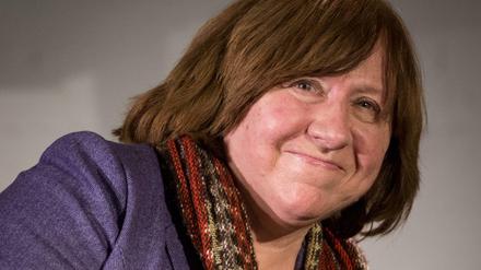 Die Schriftstellerin und Literaturnobelpreisträgerin Swetlana Alexijewitsch aus Weißrussland.