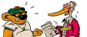 Schlüsselmoment. So hat unser Autor den Moment festgehalten, als er Klaus Cornfield vor ein paar Jahren bei der Comic Invasion Berlin über den Weg lief.