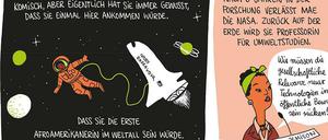 Die erste Afroamerikanerin im All: Eine Seite aus der Passage über die Ärztin und Astronautin Mae Carol Jemison.