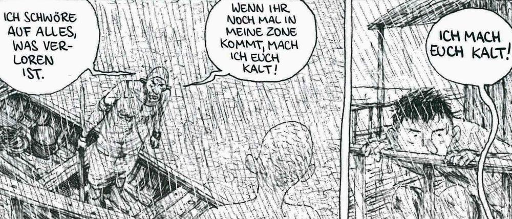 Nach der Apokalypse: Eine Seite aus „Die Welt der Söhne“.